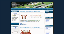 Desktop Screenshot of kamloopssoftball.com